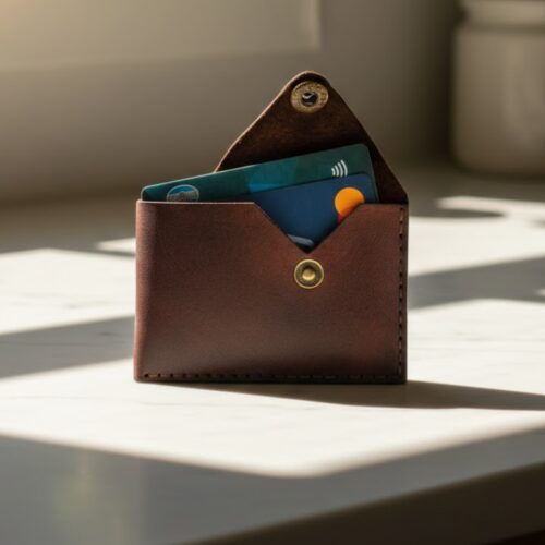 Πορτοφόλι Δερμάτινο Χειροποίητο Λεπτό για Κάρτες