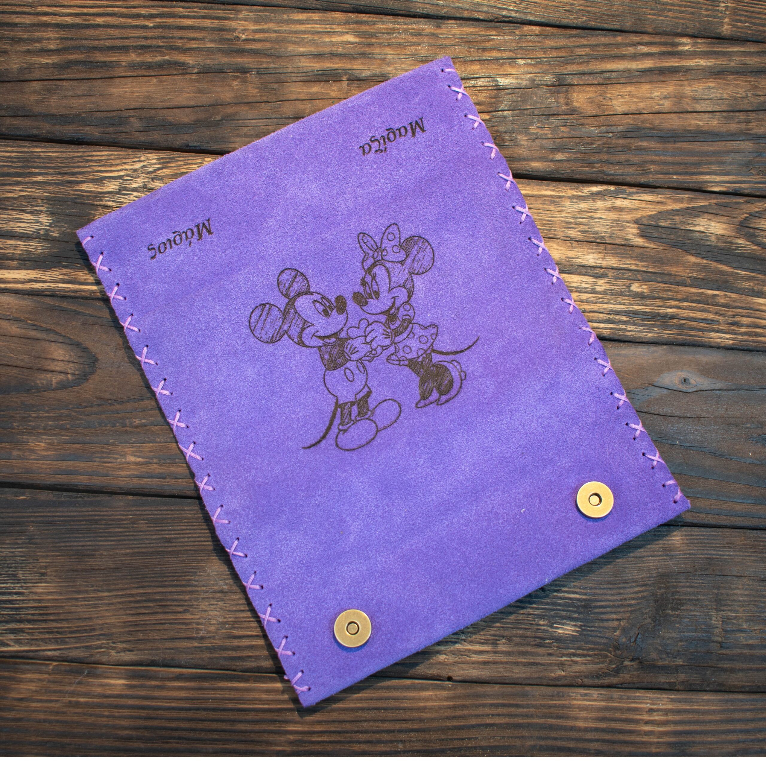 Καπνοθήκη Δερμάτινη Σουέτ με Χάραξη της Επιλογής σας - Image 2