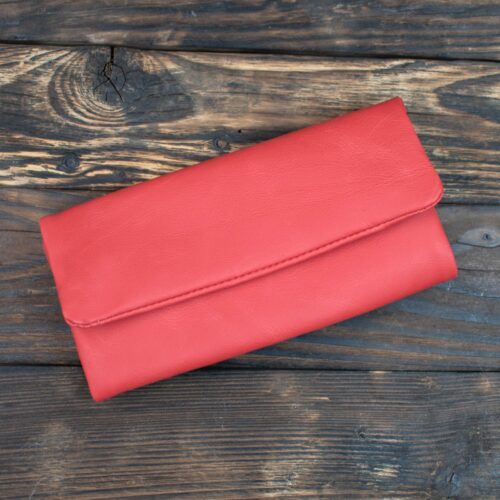 Καπνοθήκη Δερμάτινη Τύπου Καβάτζα Κόκκινη